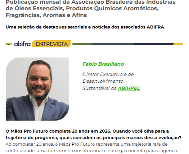 Entrevista com Fabio Brasiliano, Diretor Executivo e de Desenvolvimento Sustentável da ABIHPEC